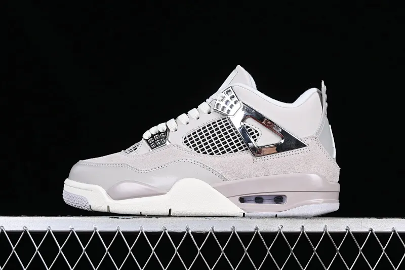 All categories Air Jordan Jordan series basketball shoes Air Jordan 4 Air Jordan 4 Retro "Frozen Moments" AJ4 Joe 4 electroplated silver AQ9129-001